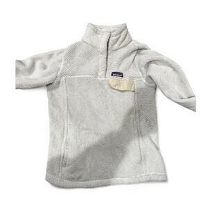Patagonia white fleece pullover size small